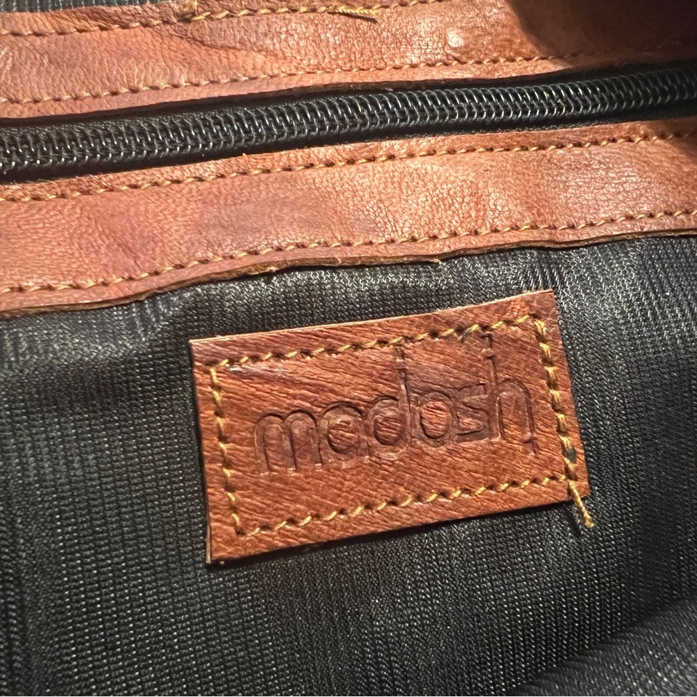 Mariah Brown Leather Tote Bag Made In India - Picture 4 of 10